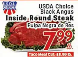 Rio Valley Market USDA Choice Black Angus Inside Round Steak offer