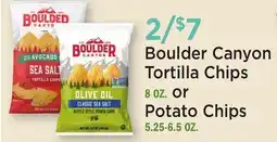 Heinen's Boulder Canyon Tortilla Chips 8 oz. or Potato Chips 5.25-6.5 oz offer