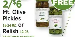 Heinen's Mt. Olive Pickles 16-24 OZ. or Relish 12 OZ offer