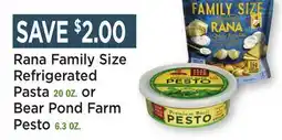 Heinen's Rana Family Size Refrigerated Pasta 20 OZ. or Bear Pond Farm Pesto 6.3 OZ offer
