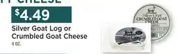 Heinen's Silver Goat Log or Crumbled Goat Cheese offer