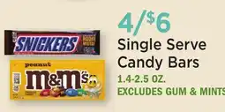 Heinen's Single Serve Candy Bars offer