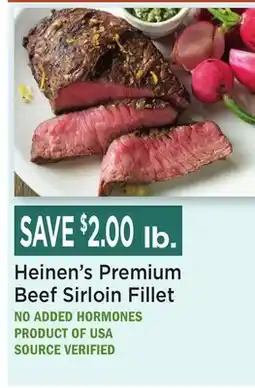 Heinen's Heinen's Premium Beef Sirloin Fillet offer