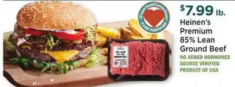 Heinen's Heinen's Premium 85% Lean Ground Beef offer