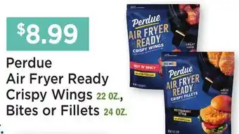 Heinen's Perdue Air Fryer Ready Crispy Wings 22 OZ., Bites or Fillets 24 OZ offer