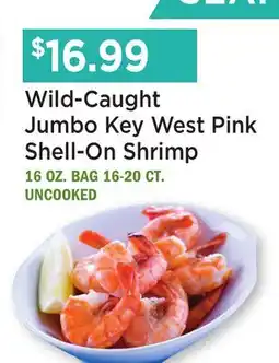 Heinen's Wild-Caught Jumbo Key West Pink Shell-On Shrimp offer