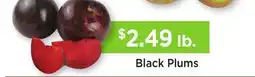 Heinen's Black Plums offer