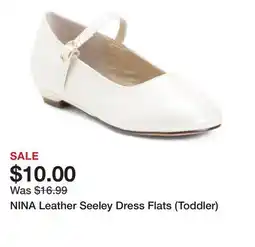 Marshalls NINA Leather Seeley Dress Flats (Toddler) offer