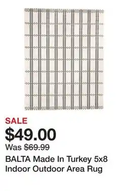 Marshalls BALTA Made In Turkey 5x8 Indoor Outdoor Area Rug offer