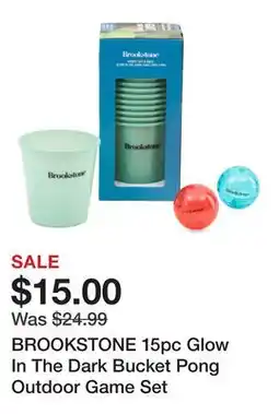 Marshalls BROOKSTONE 15pc Glow In The Dark Bucket Pong Outdoor Game Set offer
