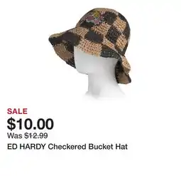 Marshalls ED HARDY Checkered Bucket Hat offer