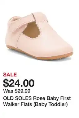 Marshalls OLD SOLES Rose Baby First Walker Flats (Baby Toddler) offer