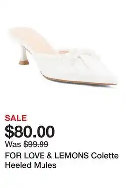 Marshalls FOR LOVE & LEMONS Colette Heeled Mules offer