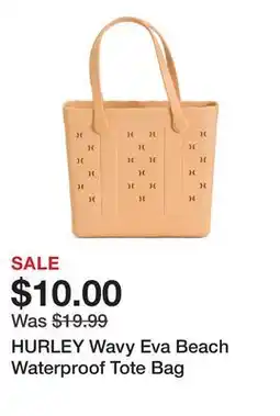Marshalls HURLEY Wavy Eva Beach Waterproof Tote Bag offer