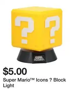 Five Below Super Mario Icons ? Block Light offer