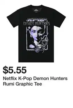 Five Below Netflix K-Pop Demon Hunters Rumi Graphic Tee offer