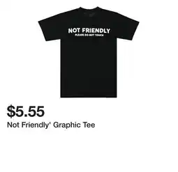Five Below Not Friendly' Graphic Tee offer