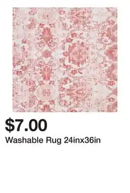 Five Below Washable Rug 24inx36in offer