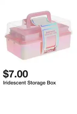 Five Below Iridescent Storage Box offer