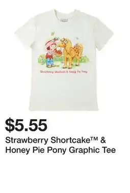 Five Below Strawberry Shortcake & Honey Pie Pony Graphic Tee offer
