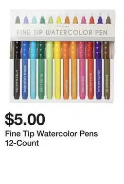 Five Below Fine Tip Watercolor Pens 12-Count offer