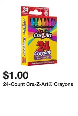 Five Below 24-Count Cra-Z-Art Crayons offer