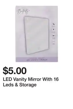 Five Below LED Vanity Mirror With 16 Leds & Storage offer