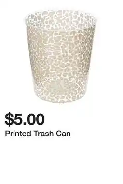 Five Below Printed Trash Can offer