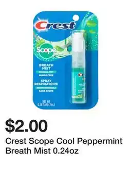 Five Below Crest Scope Cool Peppermint Breath Mist 0.24oz offer