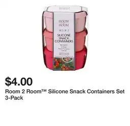 Five Below Room 2 Room Silicone Snack Containers Set 3-Pack offer