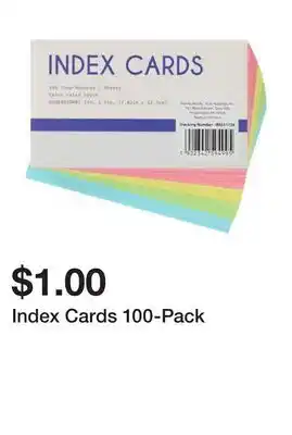 Five Below Index Cards 100-Pack offer