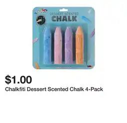 Five Below Chalkfiti Dessert Scented Chalk 4-Pack offer