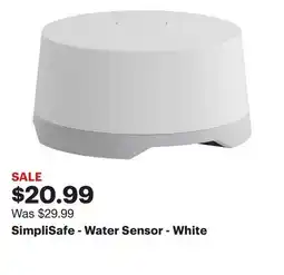 Best Buy SimpliSafe - Water Sensor - White offer