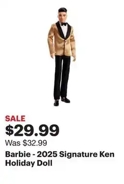 Best Buy Barbie - 2025 Signature Ken Holiday Doll offer