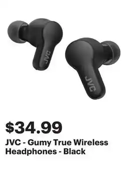 Best Buy JVC - Gumy True Wireless Headphones - Black offer