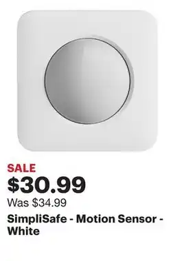 Best Buy SimpliSafe - Motion Sensor - White offer