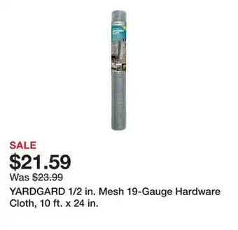 Tractor Supply Company YARDGARD 1/2 in. Mesh 19-Gauge Hardware Cloth, 10 ft. x 24 in offer