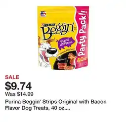 Tractor Supply Company Purina Beggin' Strips Original with Bacon Flavor Dog Treats, 40 oz. Pouch offer