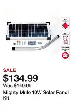 Tractor Supply Company Mighty Mule 10W Solar Panel Kit offer