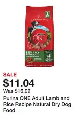 Tractor Supply Company Purina ONE Adult Lamb and Rice Recipe Natural Dry Dog Food offer