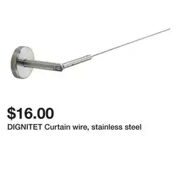 Ikea DIGNITET Curtain wire, stainless steel offer