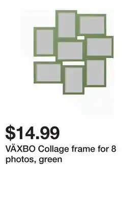 Ikea VÄXBO Collage frame for 8 photos, green offer