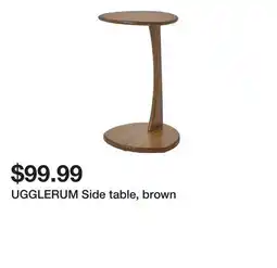 Ikea UGGLERUM Side table, brown offer