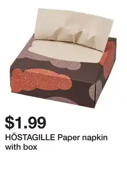 Ikea HÖSTAGILLE Paper napkin with box offer