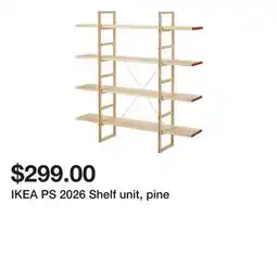 Ikea IKEA PS 2026 Shelf unit, pine offer