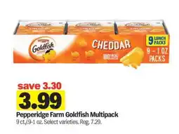 Meijer Pepperidge Farm Goldfish Multipack offer