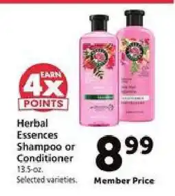 Safeway Herbal Essences Shampoo or Conditioner offer