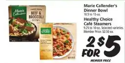 Safeway Marie Callender's Dinner Bowl & Healthy Choice Café Steamers offer