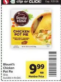 Safeway Blount's Chicken Pot Pie offer