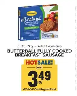 Food Lion BUTTERBALL FULLY COOKED BREAKFAST SAUSAGE offer